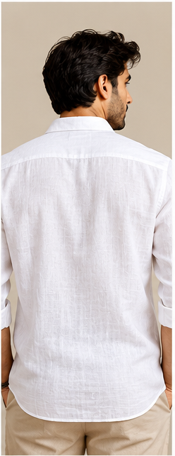 Naik Lake Premium Linen Shirt – White